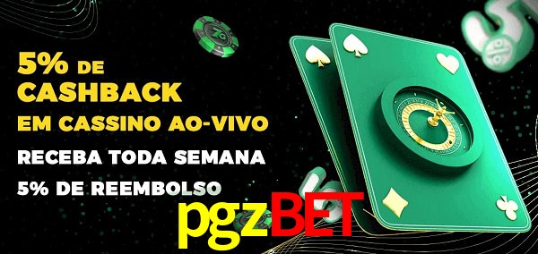 Promoções do cassino ao Vivo pgzbet